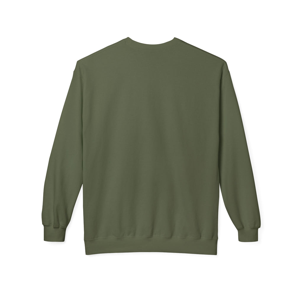 Cool Dude Enjoying Coffee Midweight Softstyle Fleece Crewneck Sweatshirt