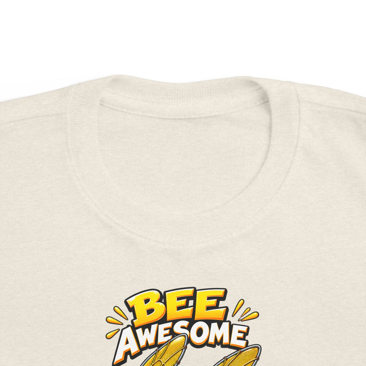 Kids Tee — "Bee Awesome" Cartoon Bumblebee Toddlers' T‑Shirt