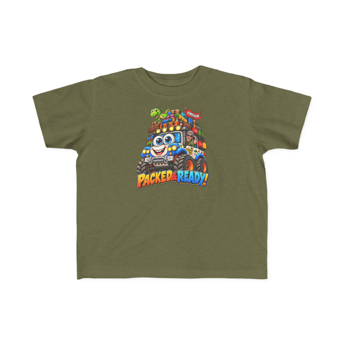 Packed & Ready! Toddler Adventure T-Shirt – Cute Off-Road Truck & Dinosaur Tee
