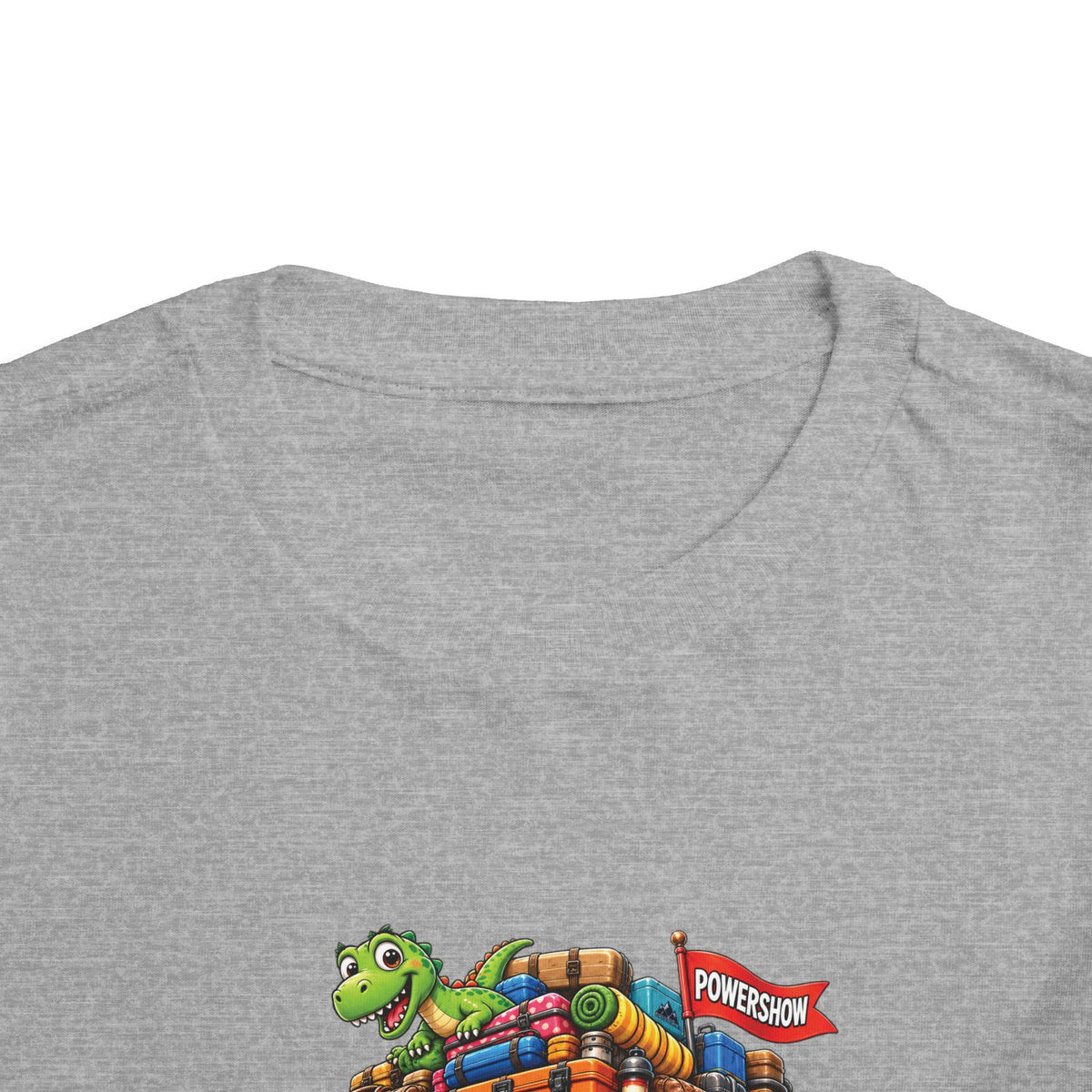 Toddler Tee — 'Packed & Ready' Cartoon Monster Truck Travel Shirt