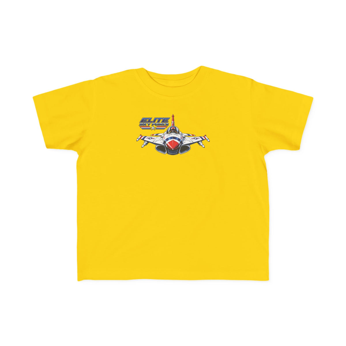Toddler Jet Plane Tee — "Blue Angels" Fighter Jet Graphic Kids Shirt