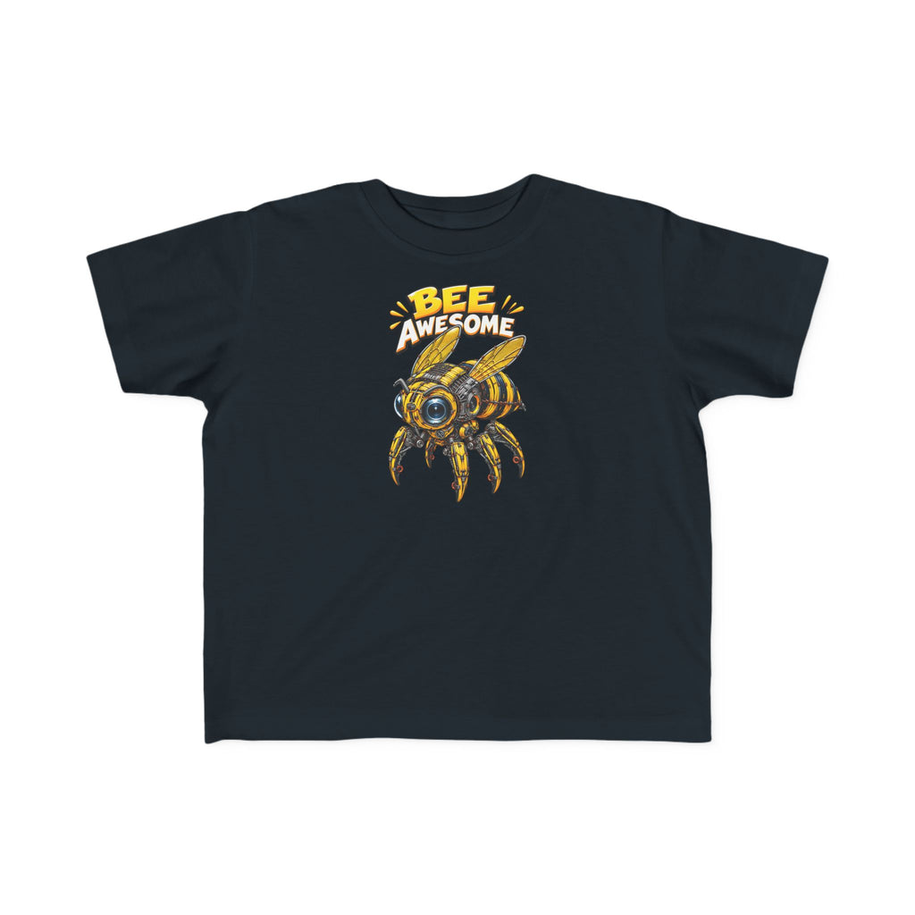 Kids Tee — "Bee Awesome" Cartoon Bumblebee Toddlers' T‑Shirt