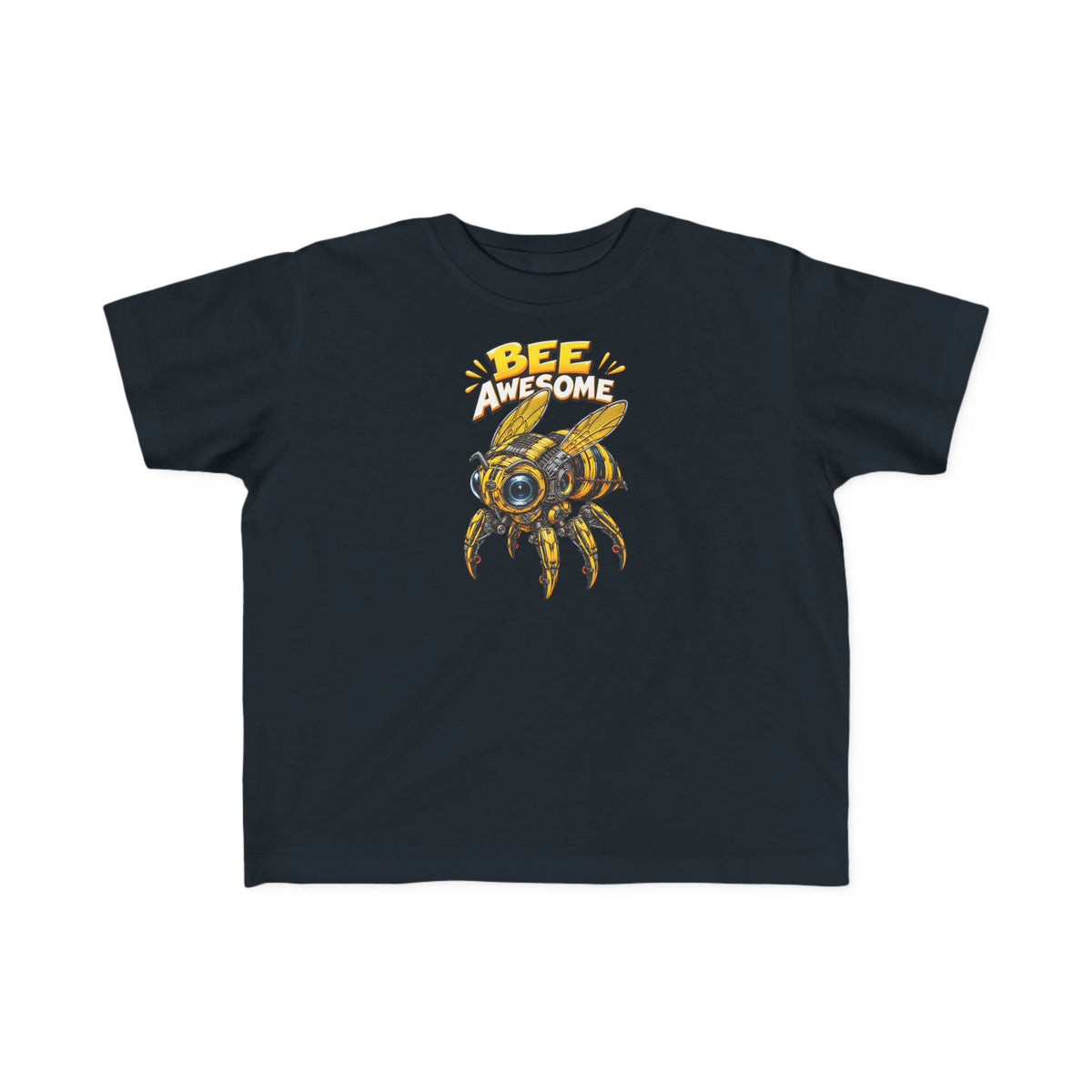 Kids Tee — "Bee Awesome" Cartoon Bumblebee Toddlers' T‑Shirt