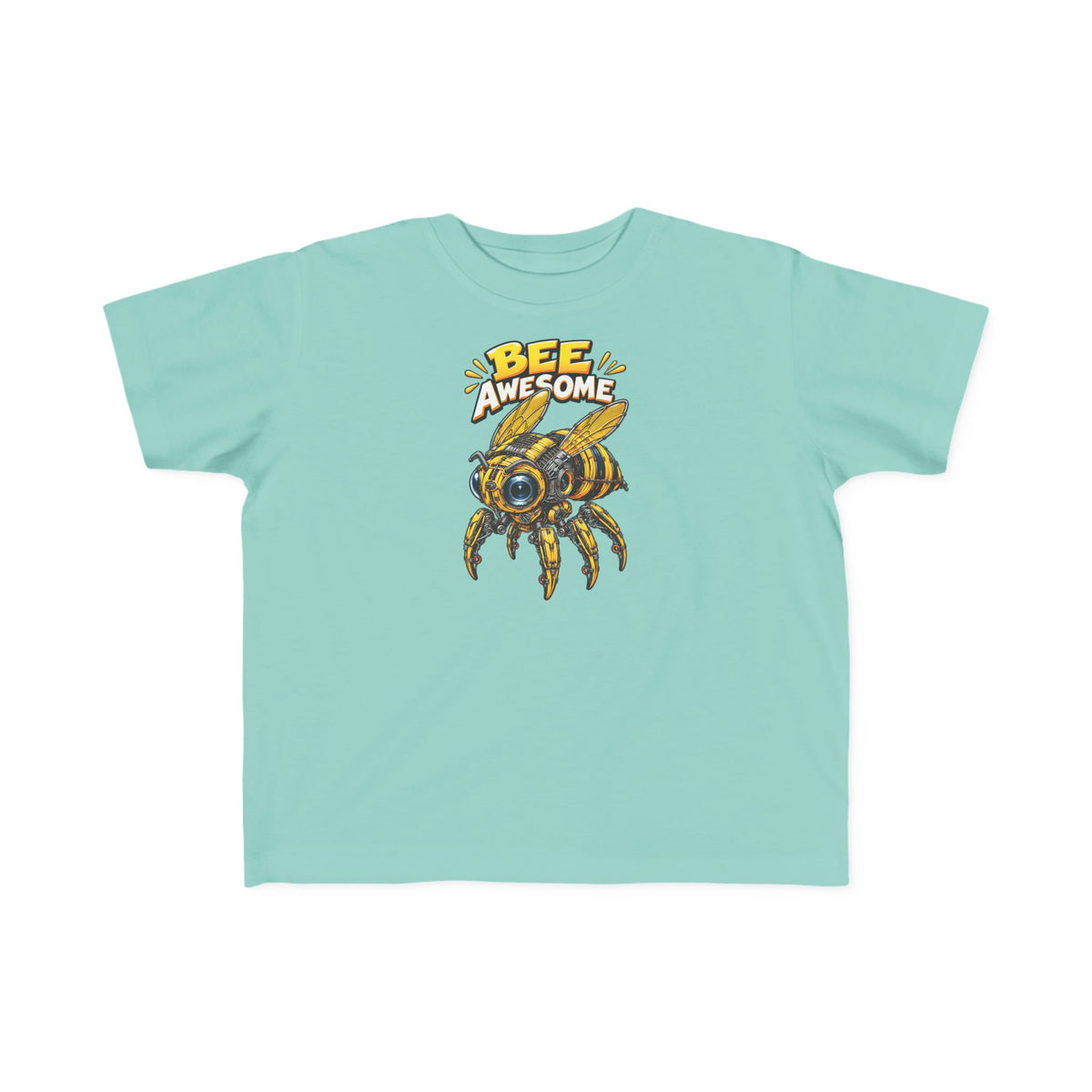 Kids Tee — "Bee Awesome" Cartoon Bumblebee Toddlers' T‑Shirt