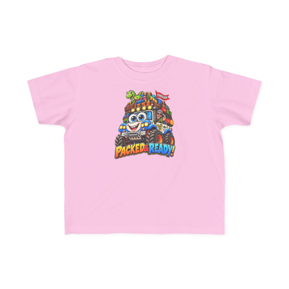 Packed & Ready! Toddler Adventure T-Shirt – Cute Off-Road Truck & Dinosaur Tee