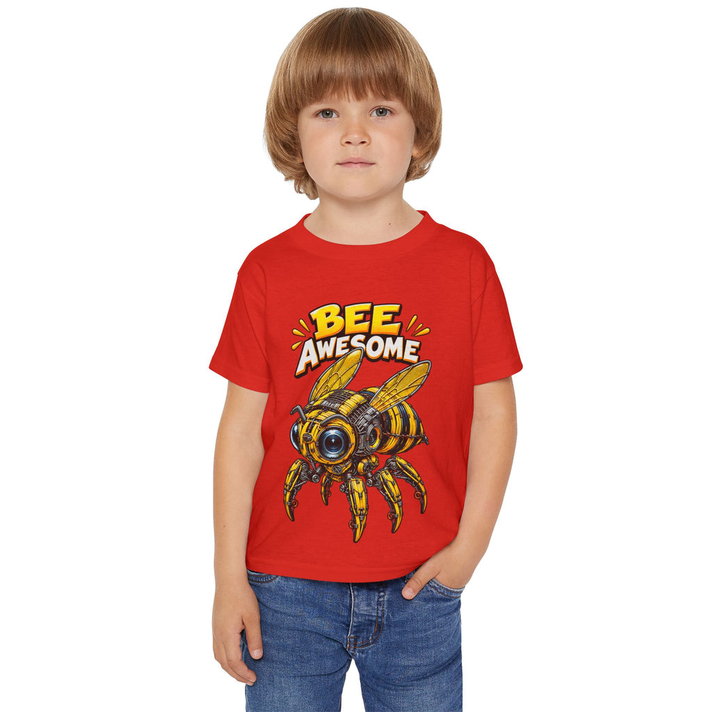 Bee Awesome Toddler T-Shirt – Cute Cartoon Bee Graphic for Kids