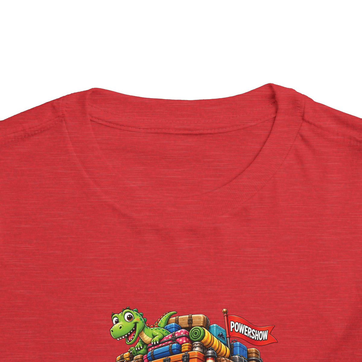 Toddler Tee — 'Packed & Ready' Cartoon Monster Truck Travel Shirt