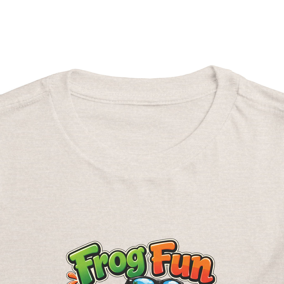 Toddler Tee - 'Frog Fun' Cute Vacation Frog Beach Shirt for Kids