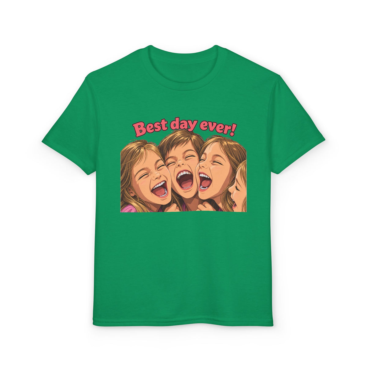 Best Day Ever! | Happy Friends Laughing Cartoon Art