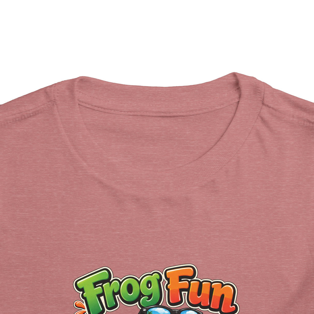 Toddler Tee - 'Frog Fun' Cute Vacation Frog Beach Shirt for Kids