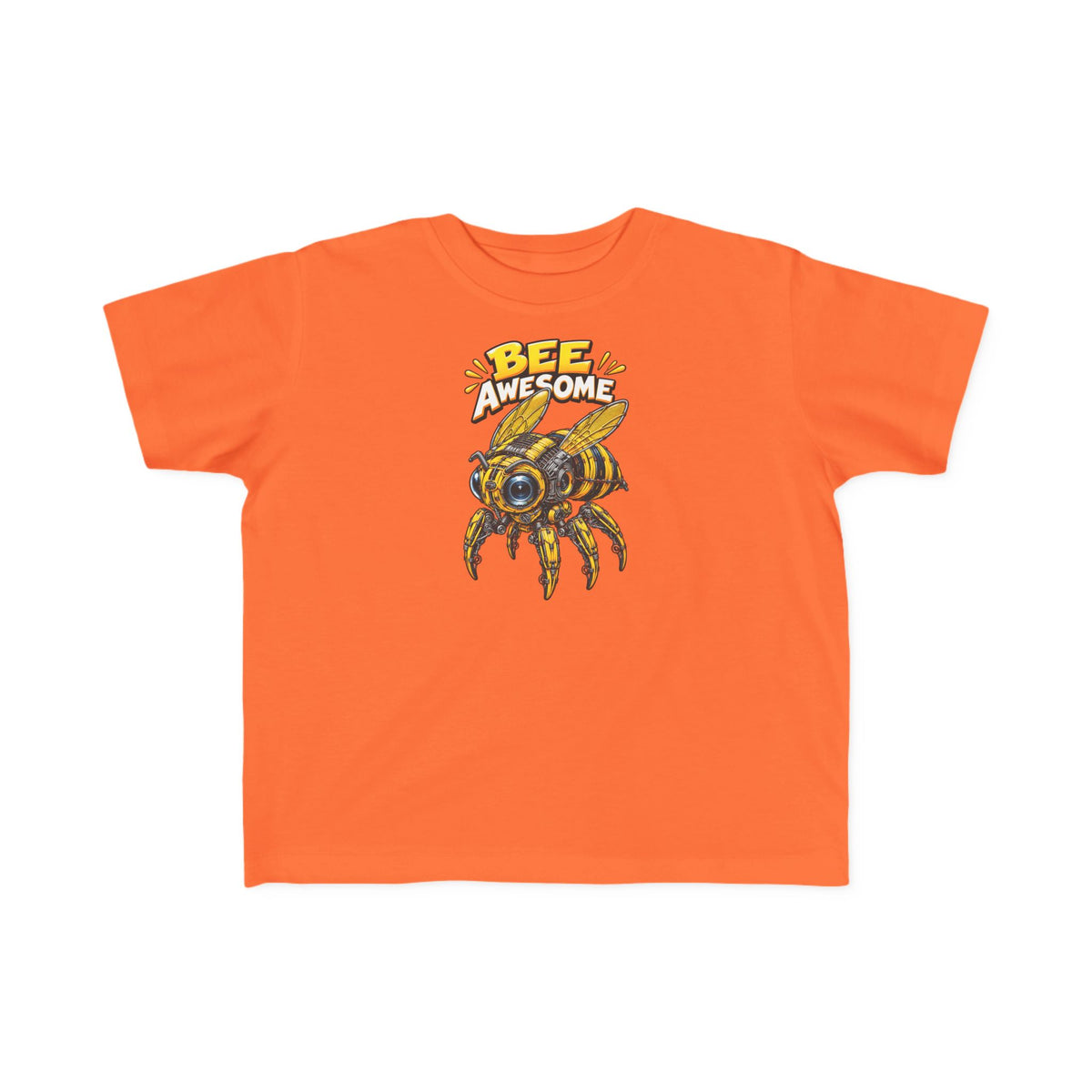 Kids Tee — "Bee Awesome" Cartoon Bumblebee Toddlers' T‑Shirt