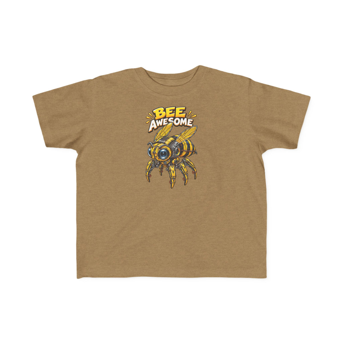 Kids Tee — "Bee Awesome" Cartoon Bumblebee Toddlers' T‑Shirt