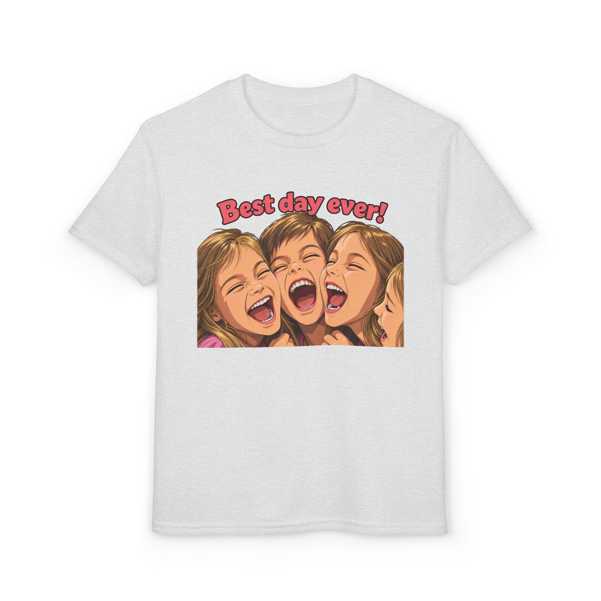 Best Day Ever! | Happy Friends Laughing Cartoon Art