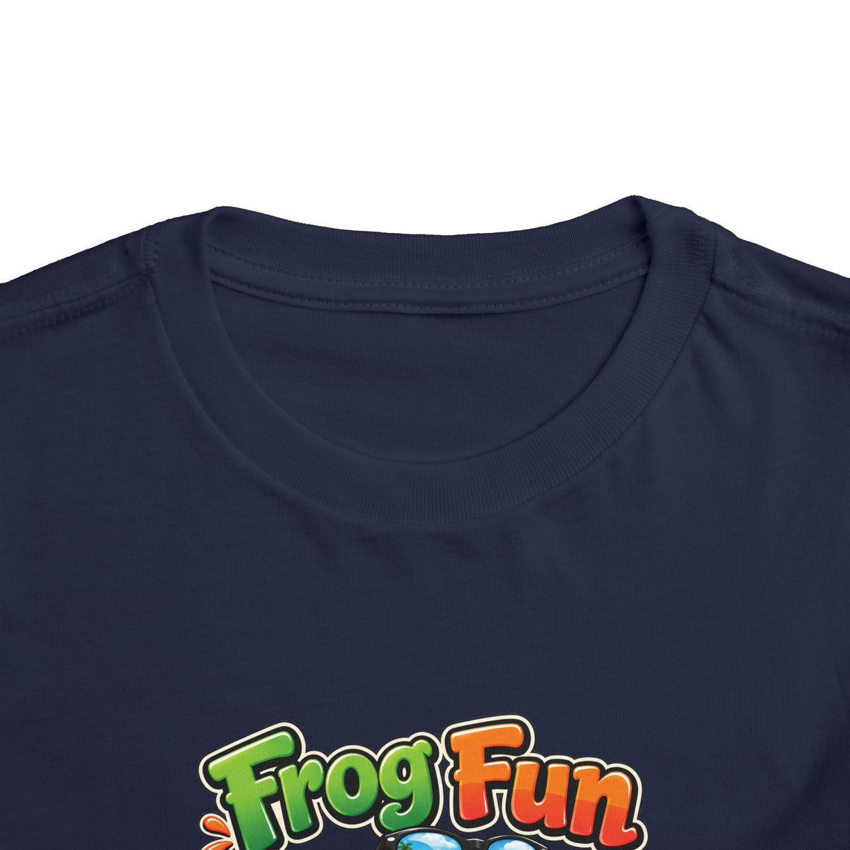 Toddler Tee - 'Frog Fun' Cute Vacation Frog Beach Shirt for Kids