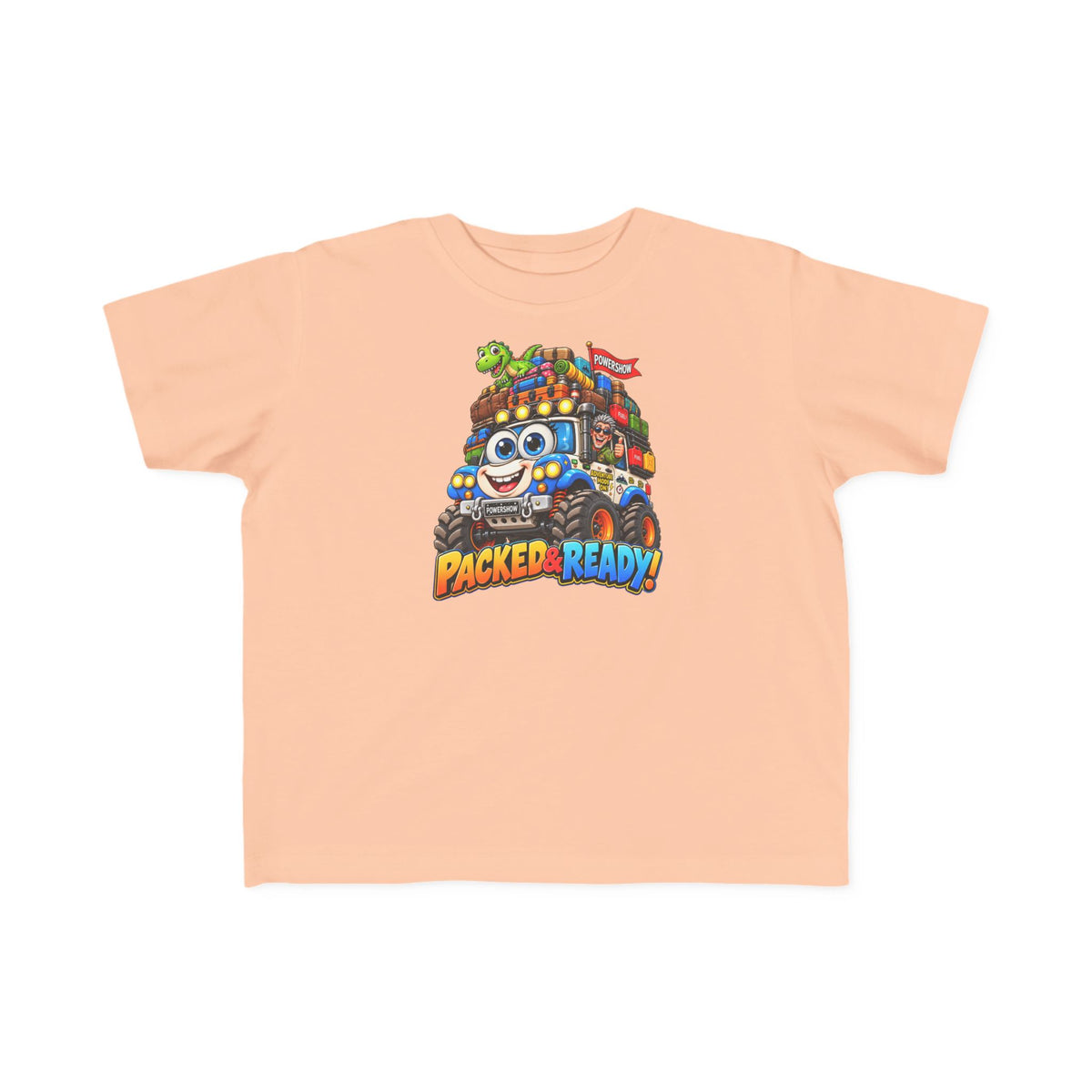 Packed & Ready! Toddler Adventure T-Shirt – Cute Off-Road Truck & Dinosaur Tee