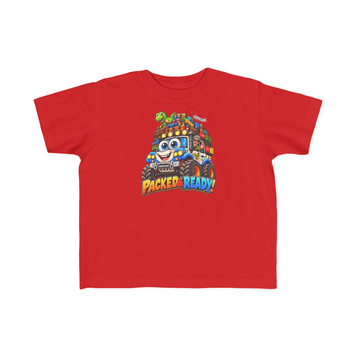 Packed & Ready! Toddler Adventure T-Shirt – Cute Off-Road Truck & Dinosaur Tee