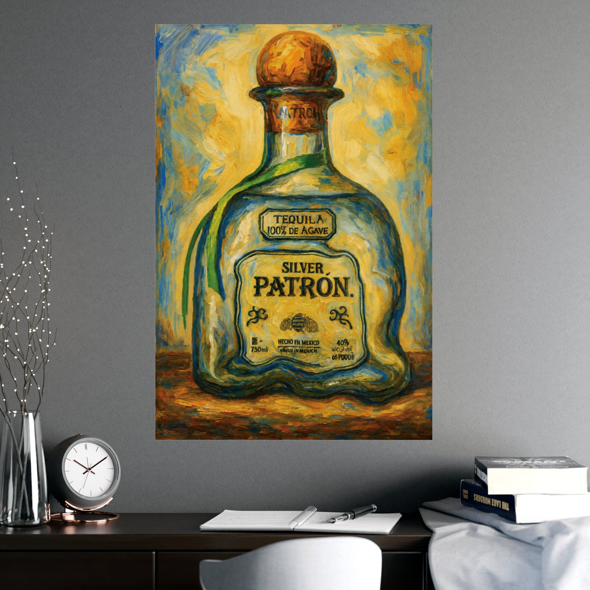 Copy of Blue Chronos Poster — Vintage Steampunk Comic Art Matte Print