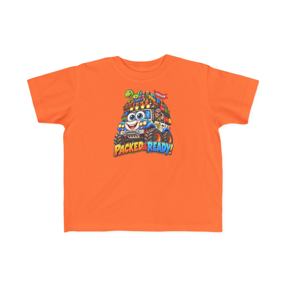 Packed & Ready! Toddler Adventure T-Shirt – Cute Off-Road Truck & Dinosaur Tee