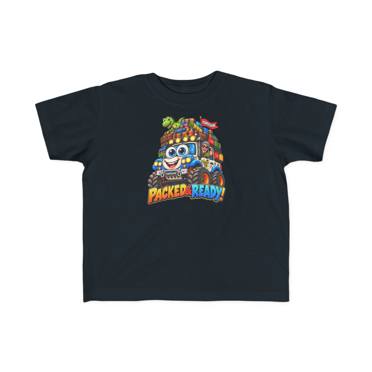 Packed & Ready! Toddler Adventure T-Shirt – Cute Off-Road Truck & Dinosaur Tee