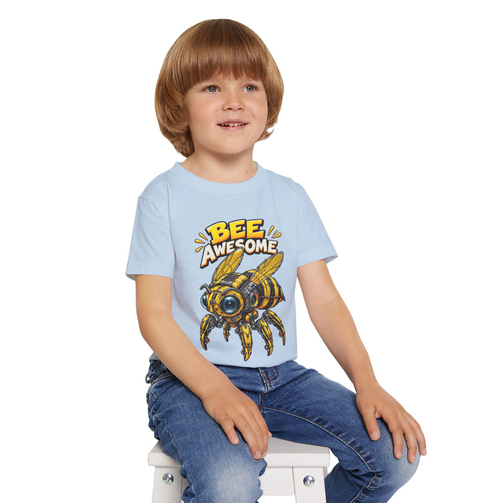 Bee Awesome Toddler T-Shirt – Cute Cartoon Bee Graphic for Kids