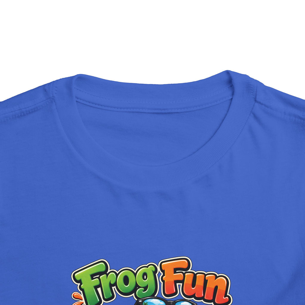 Toddler Tee - 'Frog Fun' Cute Vacation Frog Beach Shirt for Kids