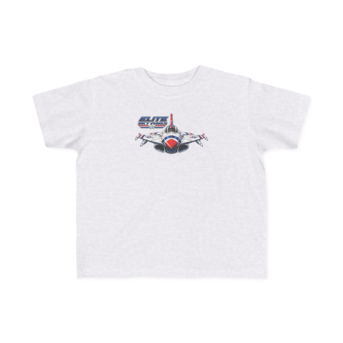 Toddler Jet Plane Tee — "Blue Angels" Fighter Jet Graphic Kids Shirt