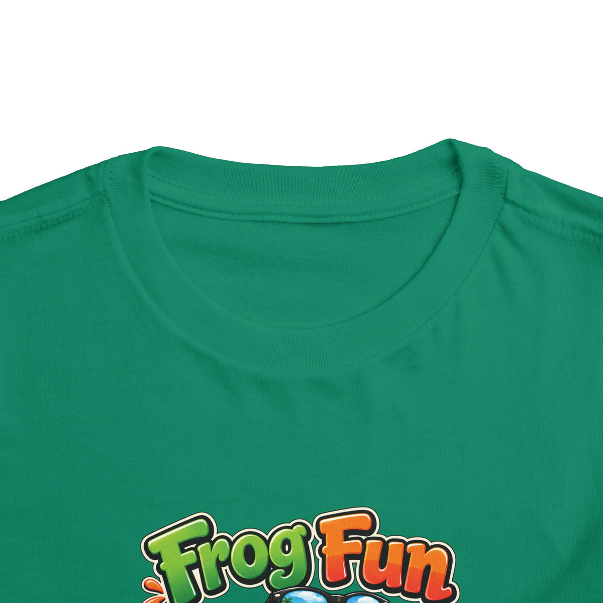Toddler Tee - 'Frog Fun' Cute Vacation Frog Beach Shirt for Kids