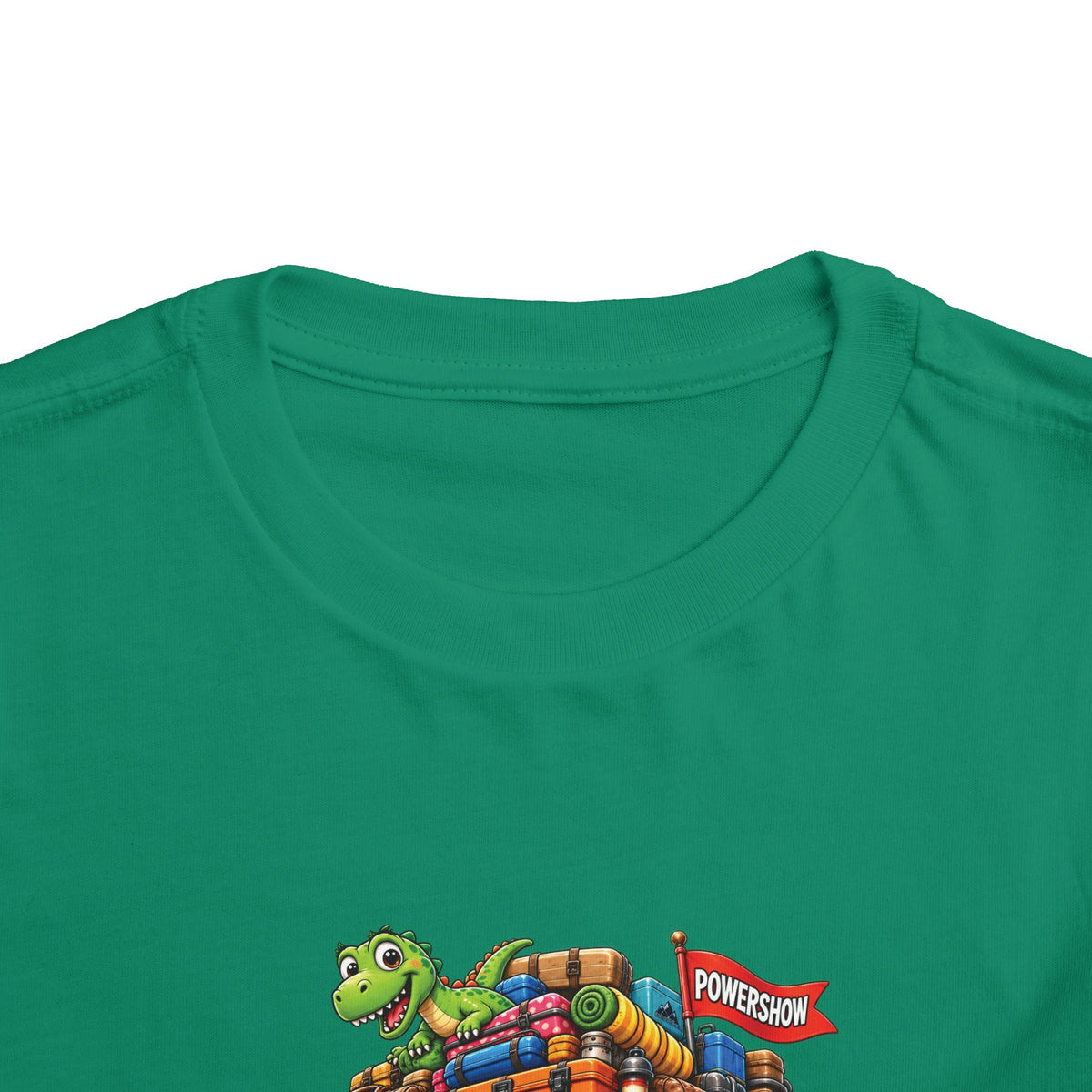 Toddler Tee — 'Packed & Ready' Cartoon Monster Truck Travel Shirt