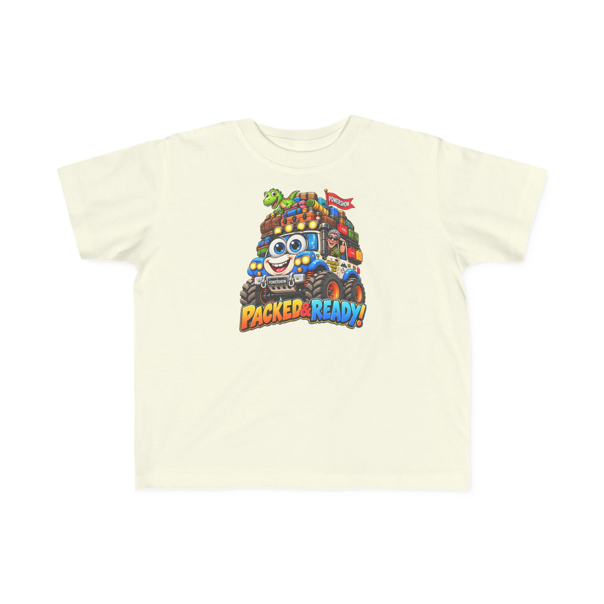 Packed & Ready! Toddler Adventure T-Shirt – Cute Off-Road Truck & Dinosaur Tee