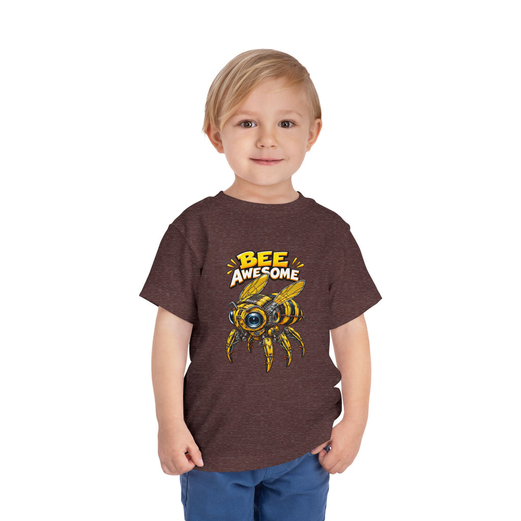 Bee Awesome Toddler Tee — Cute Bumblebee Graphic Kids Shirt