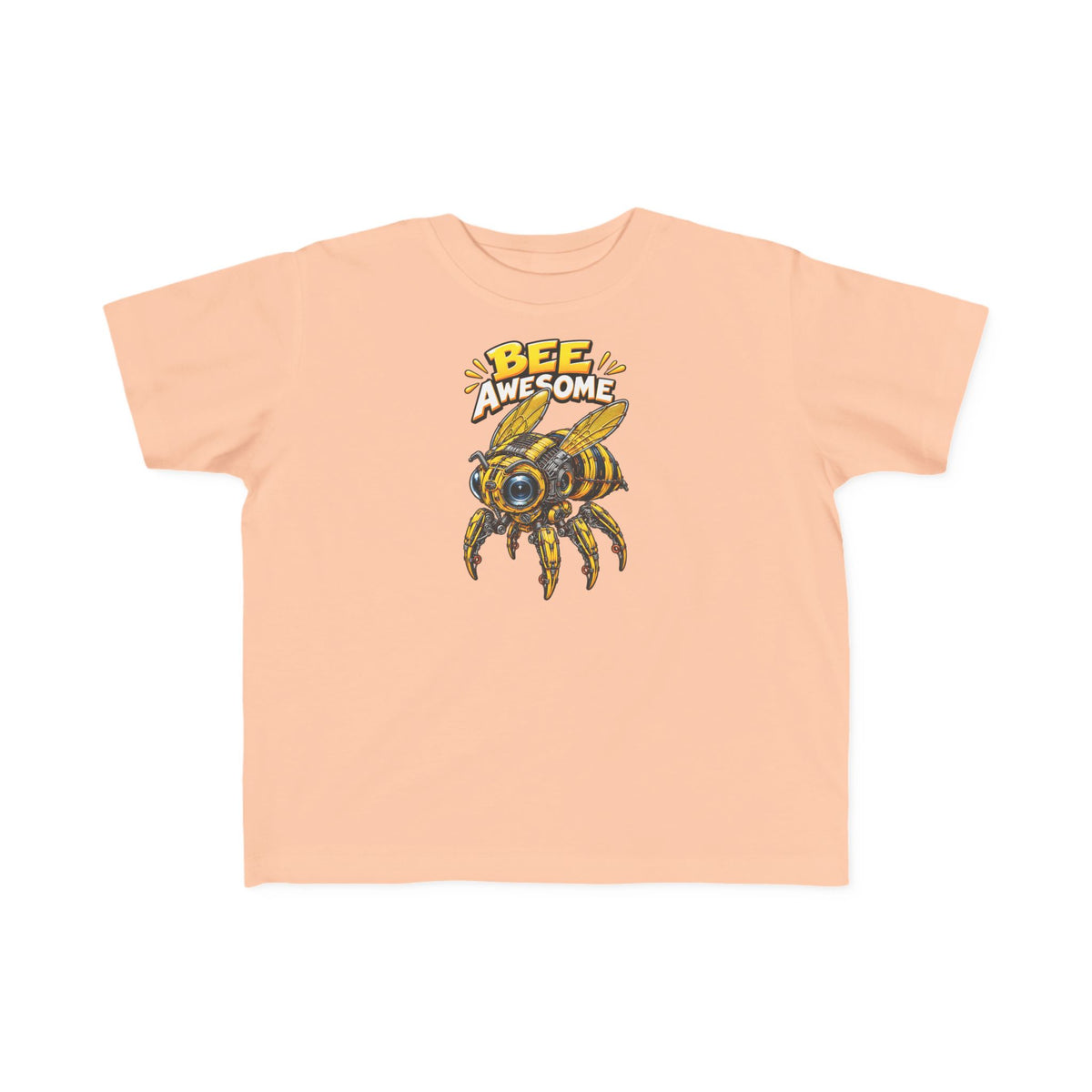 Kids Tee — "Bee Awesome" Cartoon Bumblebee Toddlers' T‑Shirt