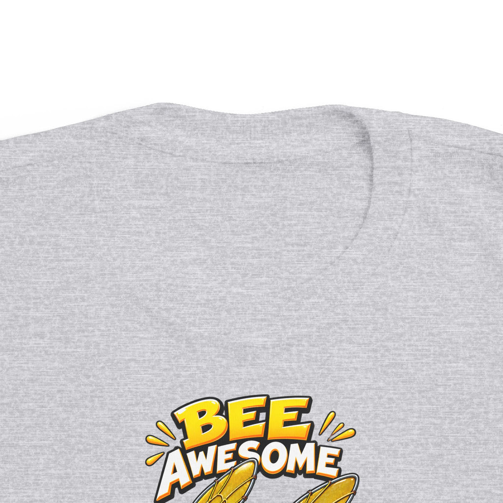 Kids Tee — "Bee Awesome" Cartoon Bumblebee Toddlers' T‑Shirt