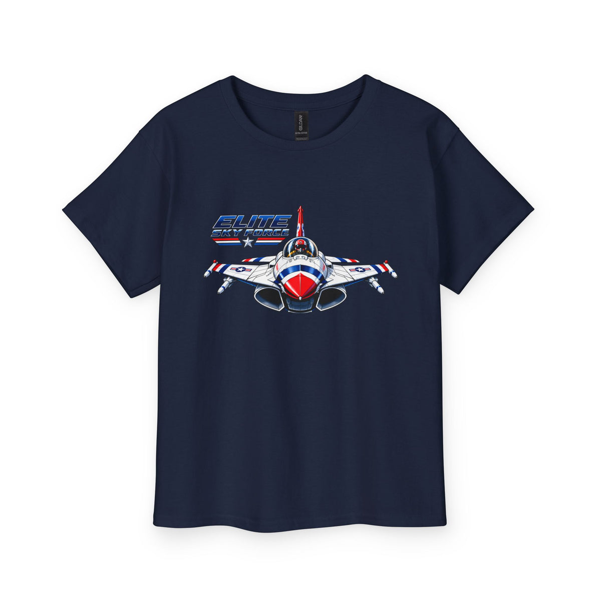 Youth Jet Fighter T‑Shirt — Airshow Plane Graphic Tee