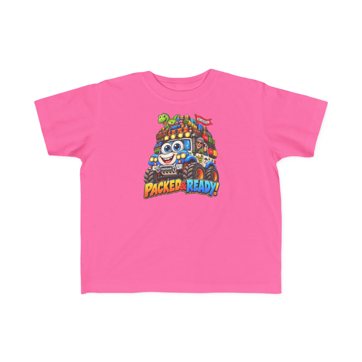 Packed & Ready! Toddler Adventure T-Shirt – Cute Off-Road Truck & Dinosaur Tee