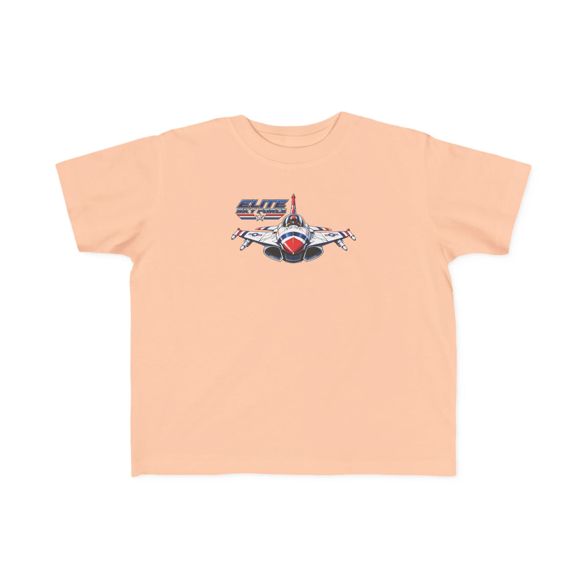Toddler Jet Plane Tee — "Blue Angels" Fighter Jet Graphic Kids Shirt
