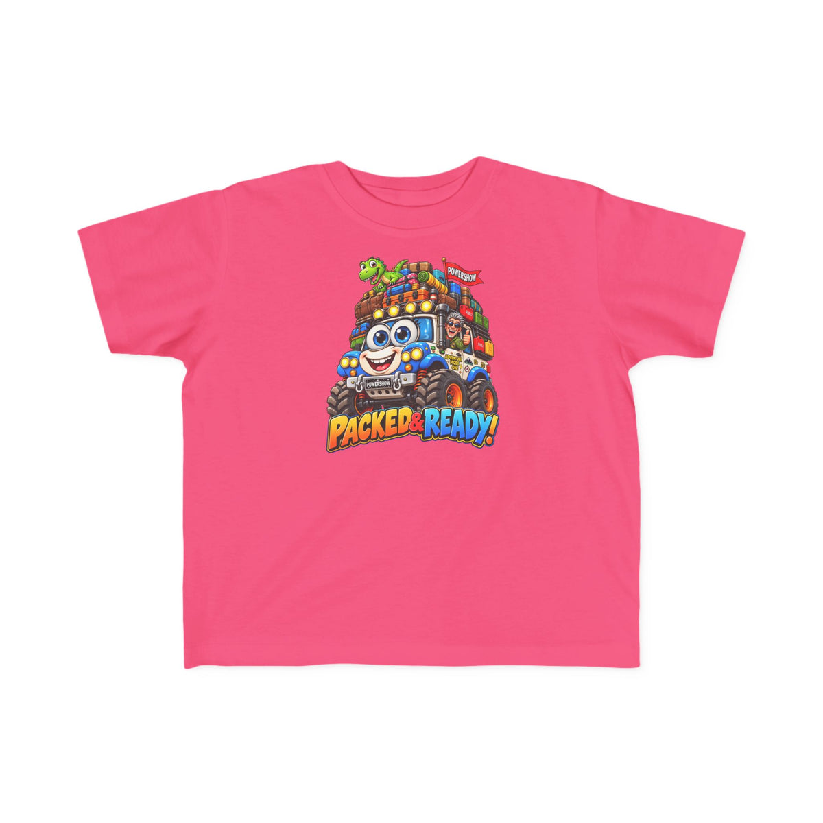 Packed & Ready! Toddler Adventure T-Shirt – Cute Off-Road Truck & Dinosaur Tee