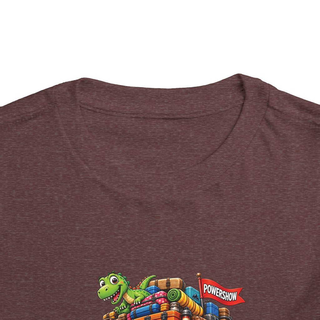 Toddler Tee — 'Packed & Ready' Cartoon Monster Truck Travel Shirt