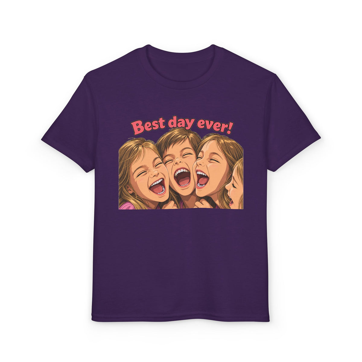 Best Day Ever! | Happy Friends Laughing Cartoon Art