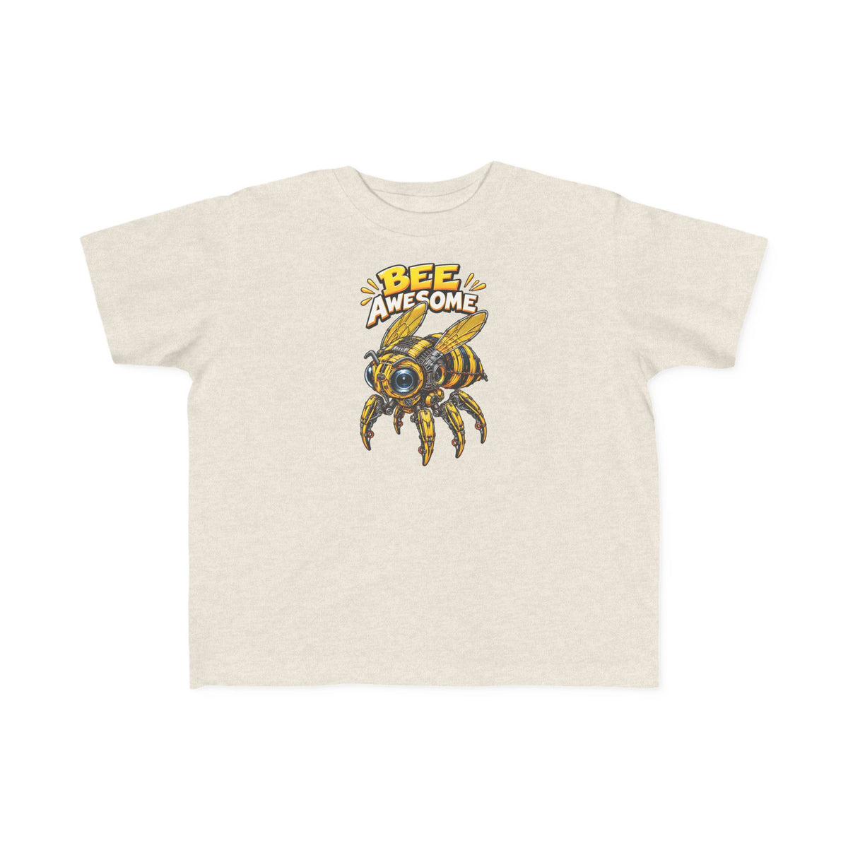 Kids Tee — "Bee Awesome" Cartoon Bumblebee Toddlers' T‑Shirt