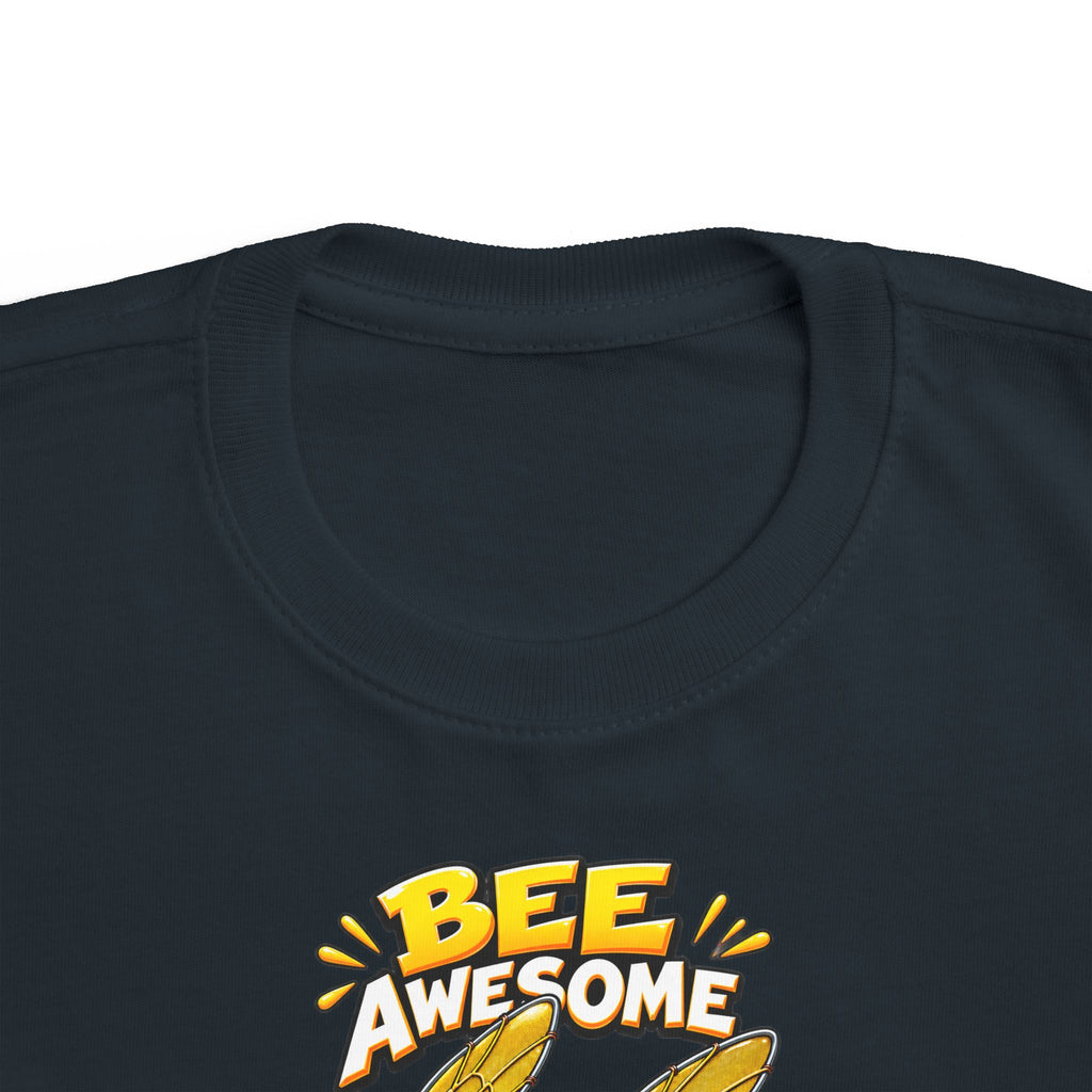 Kids Tee — "Bee Awesome" Cartoon Bumblebee Toddlers' T‑Shirt