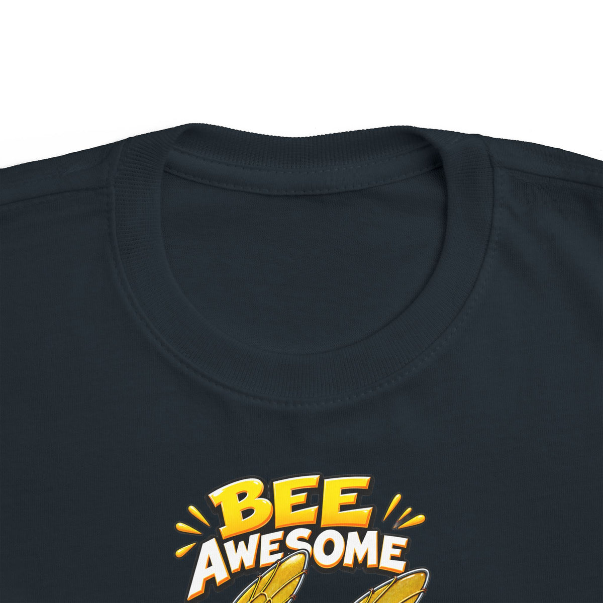 Kids Tee — "Bee Awesome" Cartoon Bumblebee Toddlers' T‑Shirt