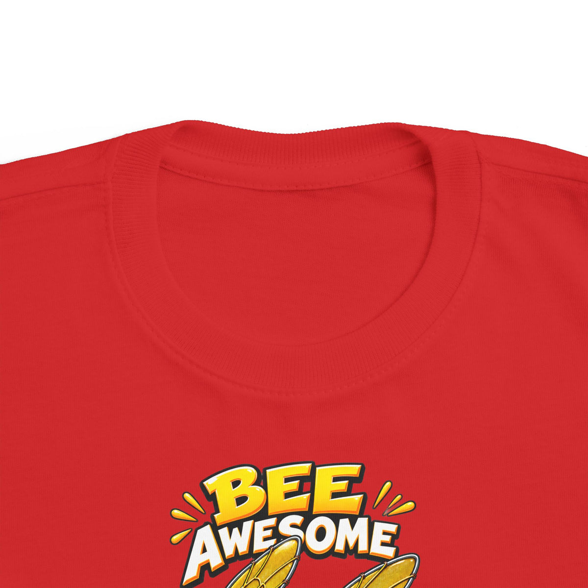Kids Tee — "Bee Awesome" Cartoon Bumblebee Toddlers' T‑Shirt