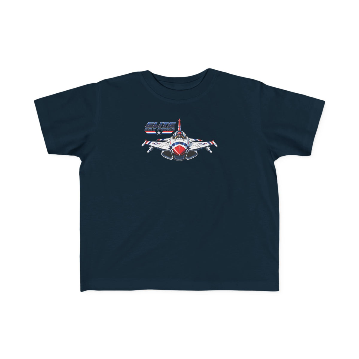 Toddler Jet Plane Tee — "Blue Angels" Fighter Jet Graphic Kids Shirt