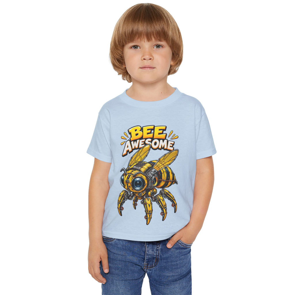 Bee Awesome Toddler T-Shirt – Cute Cartoon Bee Graphic for Kids