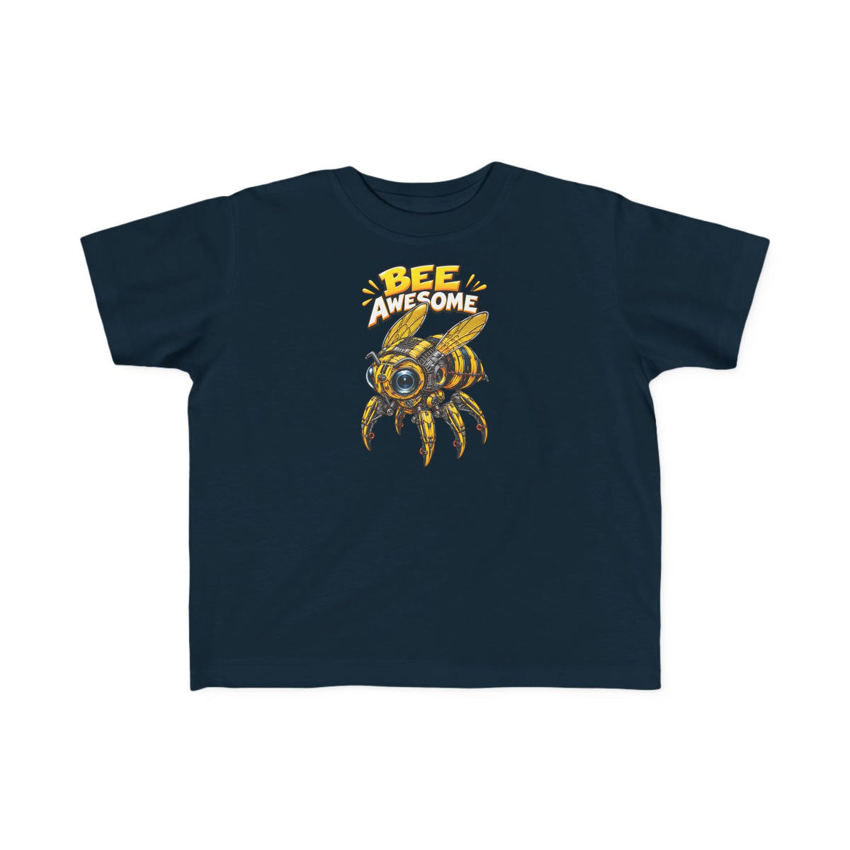 Kids Tee — "Bee Awesome" Cartoon Bumblebee Toddlers' T‑Shirt
