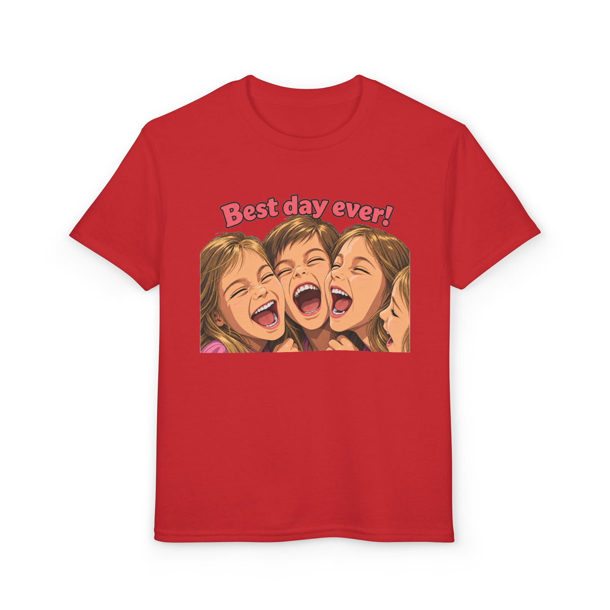 Best Day Ever! | Happy Friends Laughing Cartoon Art