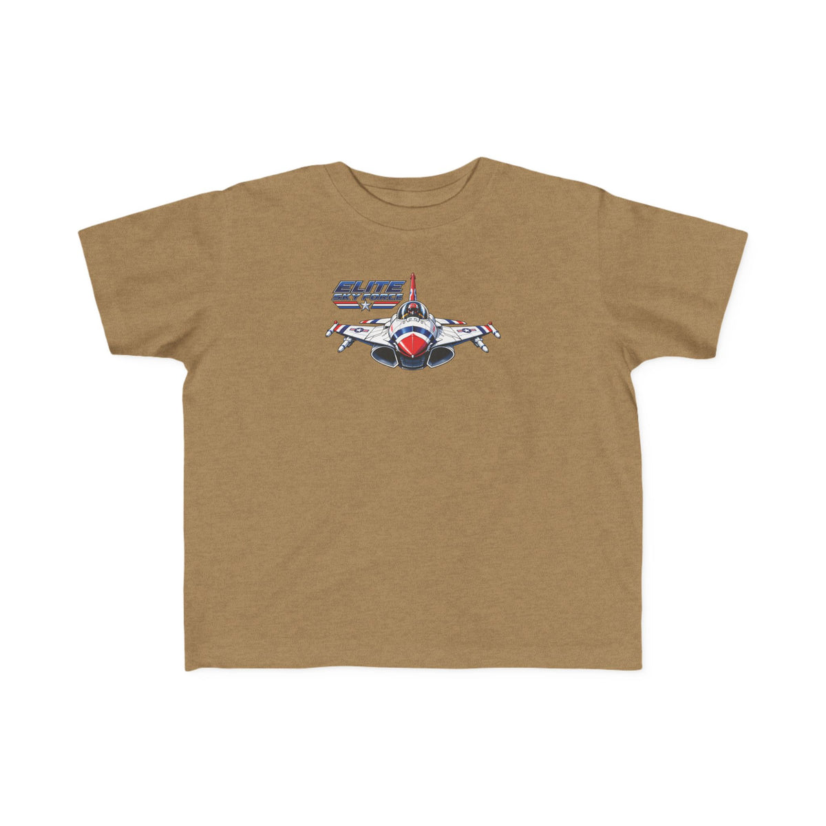 Toddler Jet Plane Tee — "Blue Angels" Fighter Jet Graphic Kids Shirt