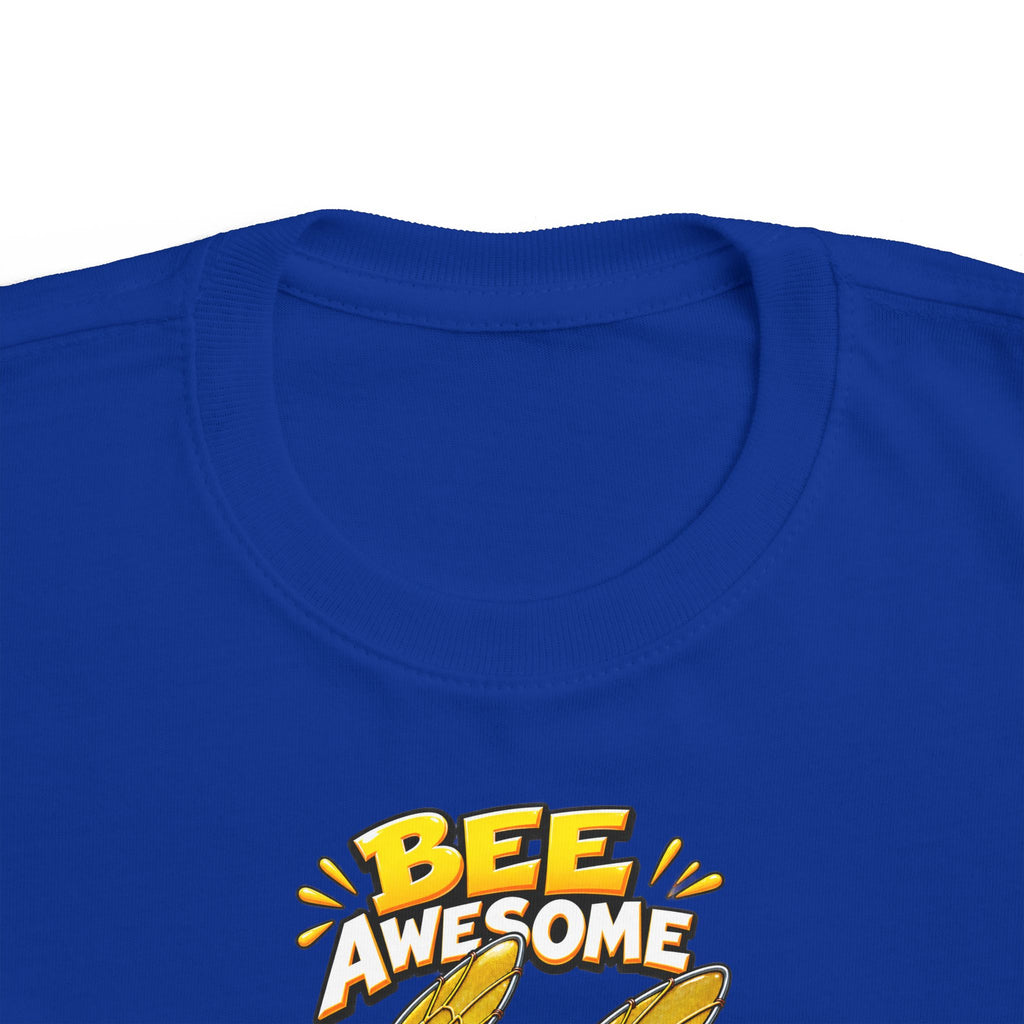 Kids Tee — "Bee Awesome" Cartoon Bumblebee Toddlers' T‑Shirt