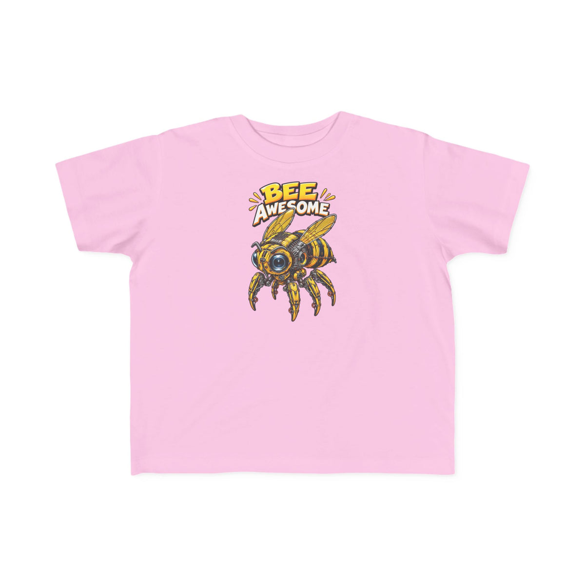 Kids Tee — "Bee Awesome" Cartoon Bumblebee Toddlers' T‑Shirt
