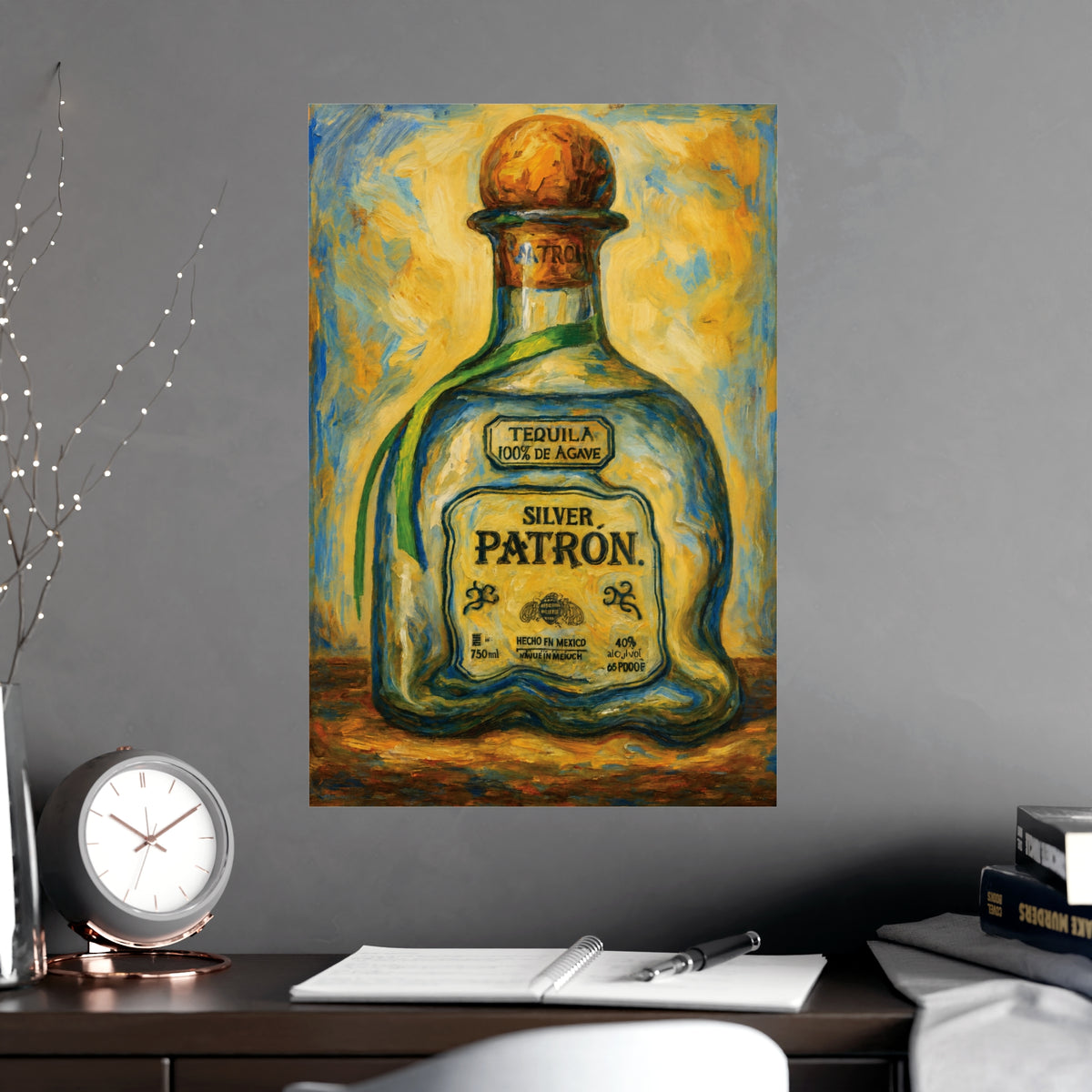 Copy of Blue Chronos Poster — Vintage Steampunk Comic Art Matte Print